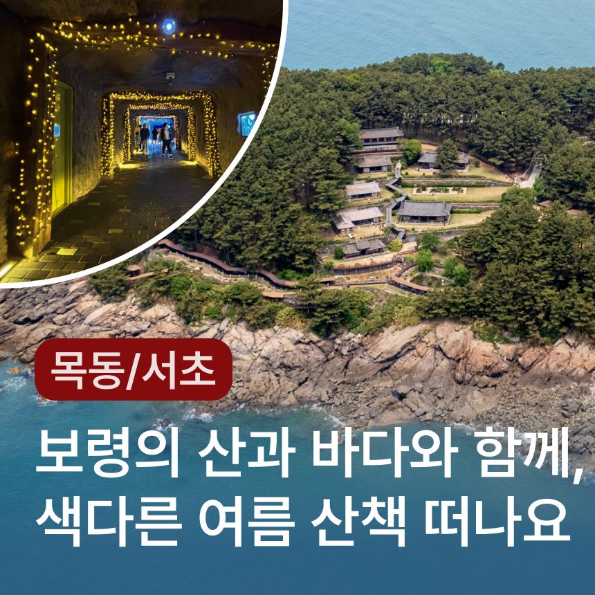 [보령-목동/서초] 죽도 상화원/해물삼합/(7/8월 한정)냉풍욕장/성주산 자연휴양림